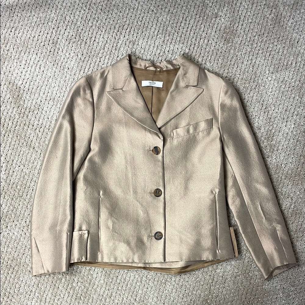Prada Elegant Tan Women's Blazer